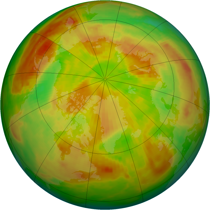 Arctic ozone map for 20 May 1981